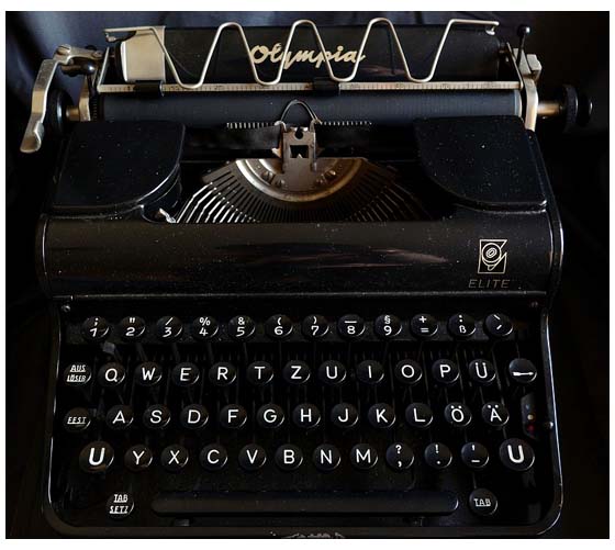 Old typewriter